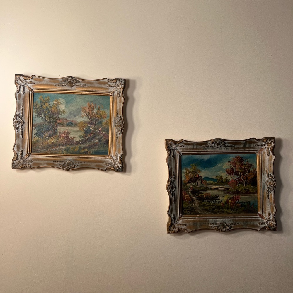 🖼 Two Beautiful Pictures approximately size 11 1/2”x13”Gorgeous Wall Art Decor.